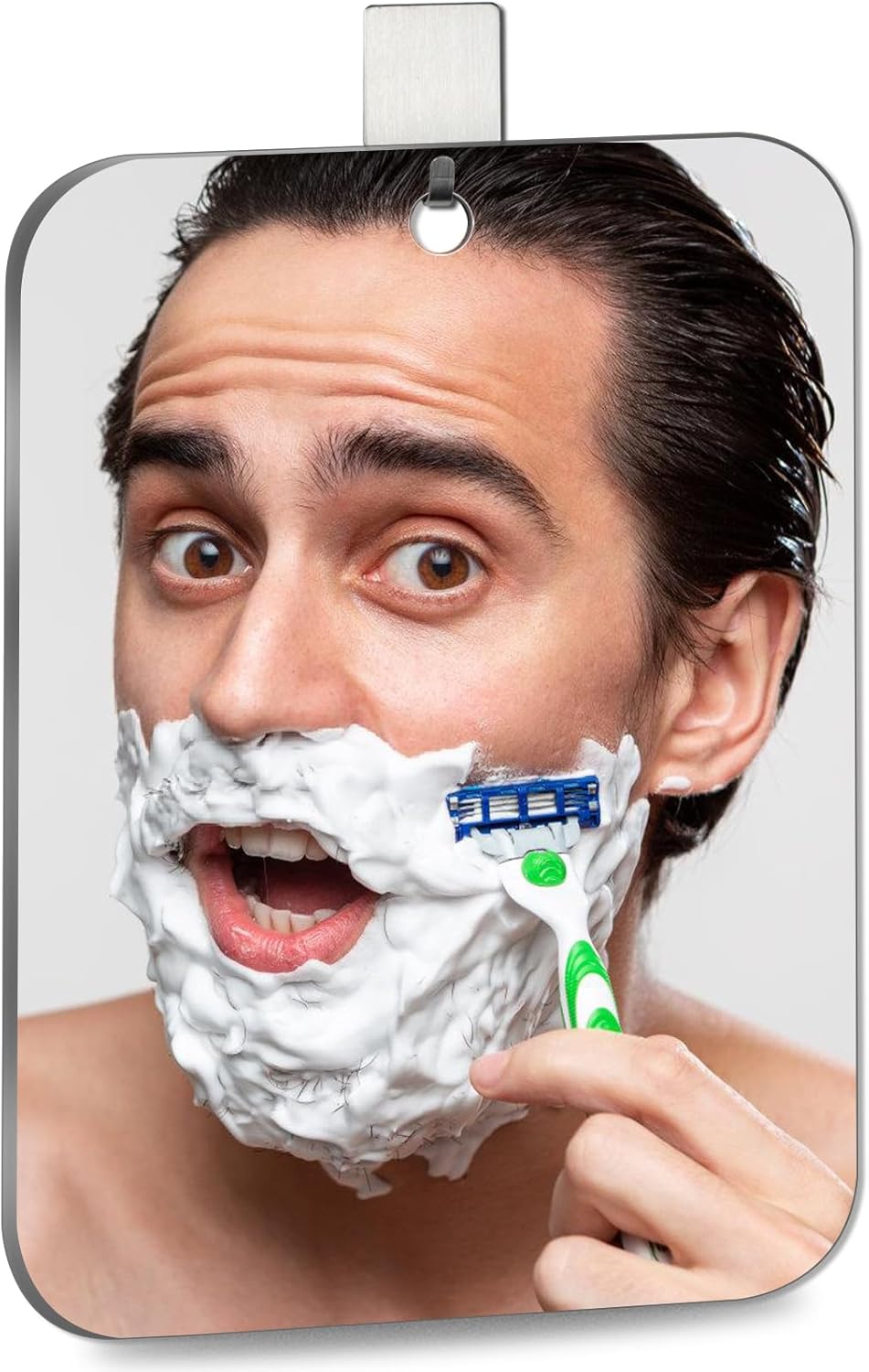 BQRIS Shower Mirror No Fog 6x8 Inch Shaving Makeup