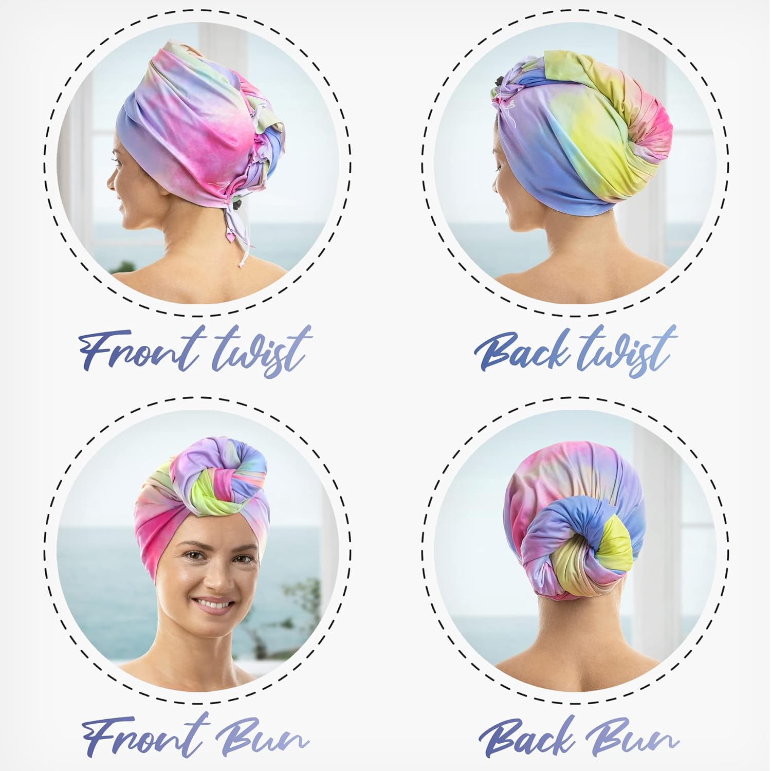The Perfect Haircare Microfiber Towel Wrap - Fast Drying Anti-Frizz Gentle Detangling