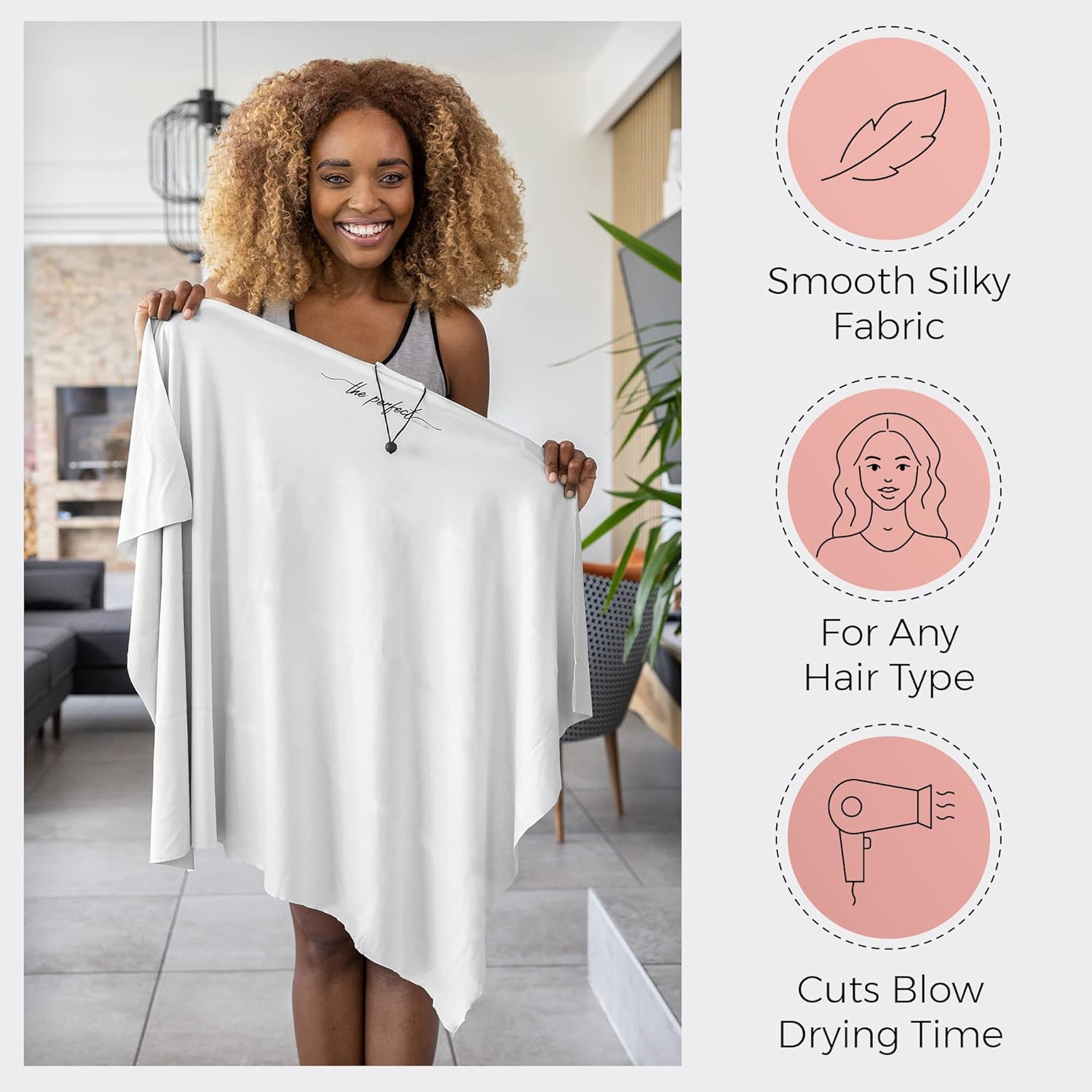 THE PERFECT HAIRCARE Microfiber Hair Towel Wrap for Women