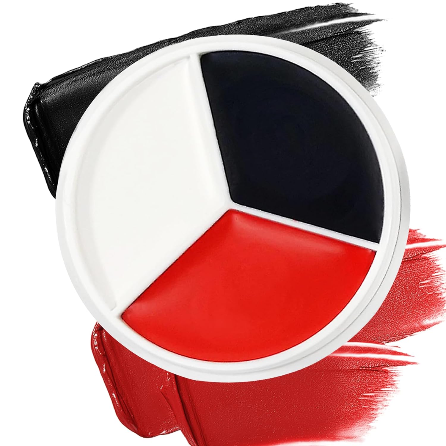Clown Halloween Face Paint Set Black White Red
