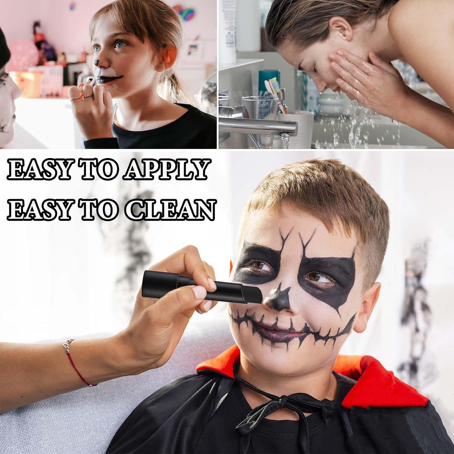 Fusang Black Face Body Paint Stick for Halloween Makeup