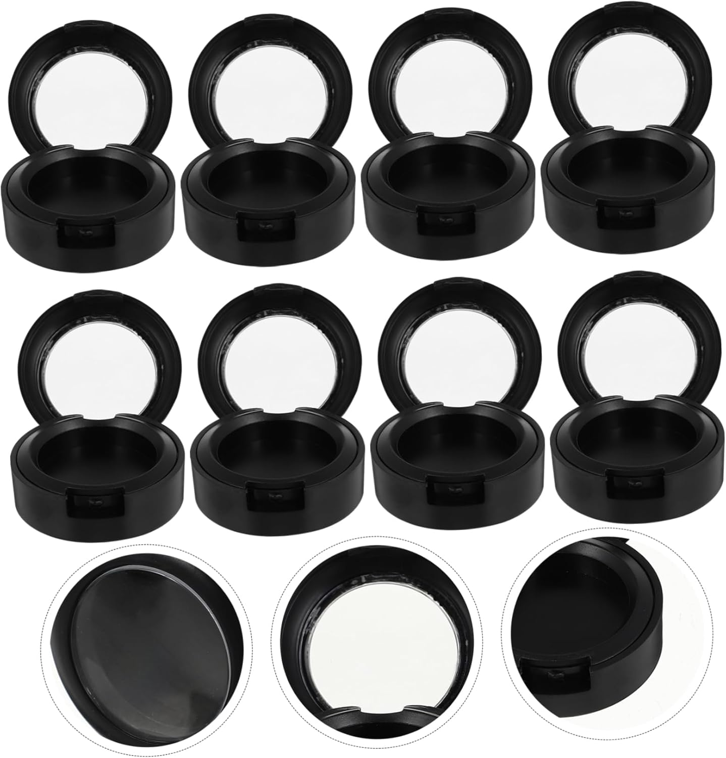 VICASKY 8Pcs Travel Eyeshadow Compact Organizer for Women