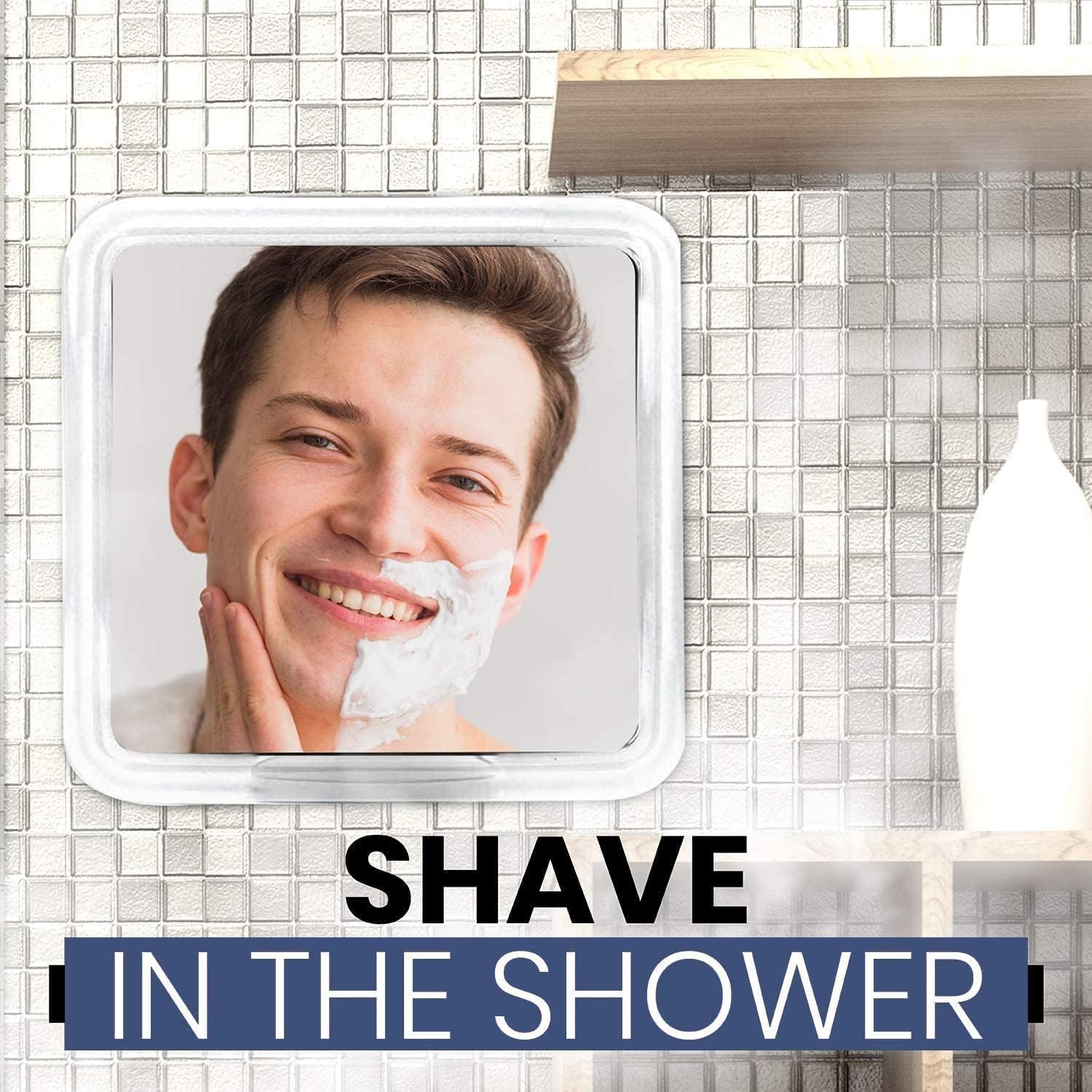 3X Magnifying Fogless Shower Mirror