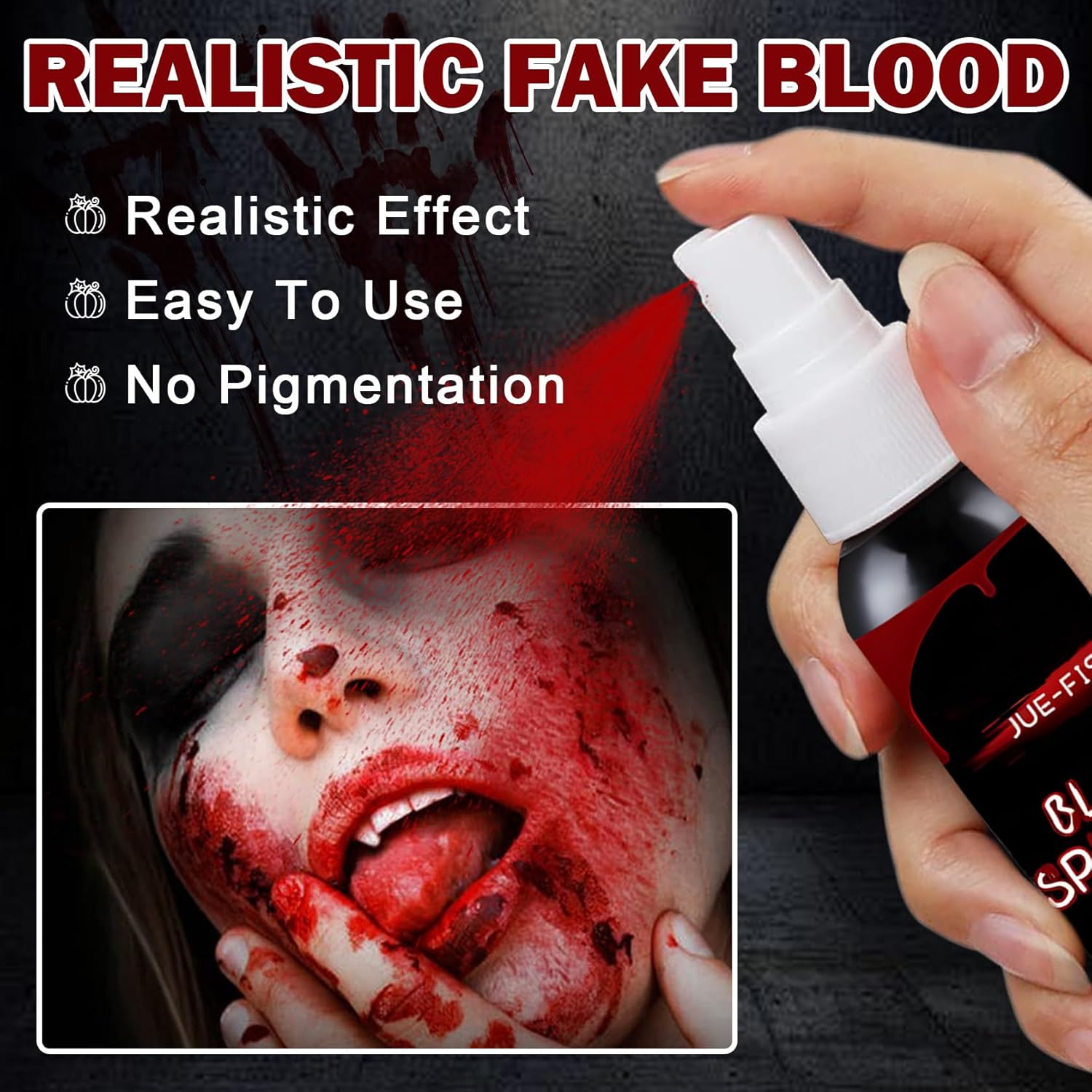 AOAZXBB Fake Blood Spray Halloween Makeup