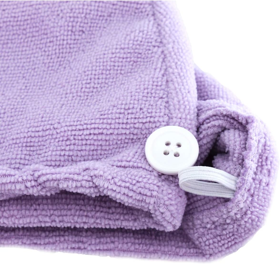 Earth I Purple Microfiber Hair Towel 4 Pack 1 Face Stone Gua Sha