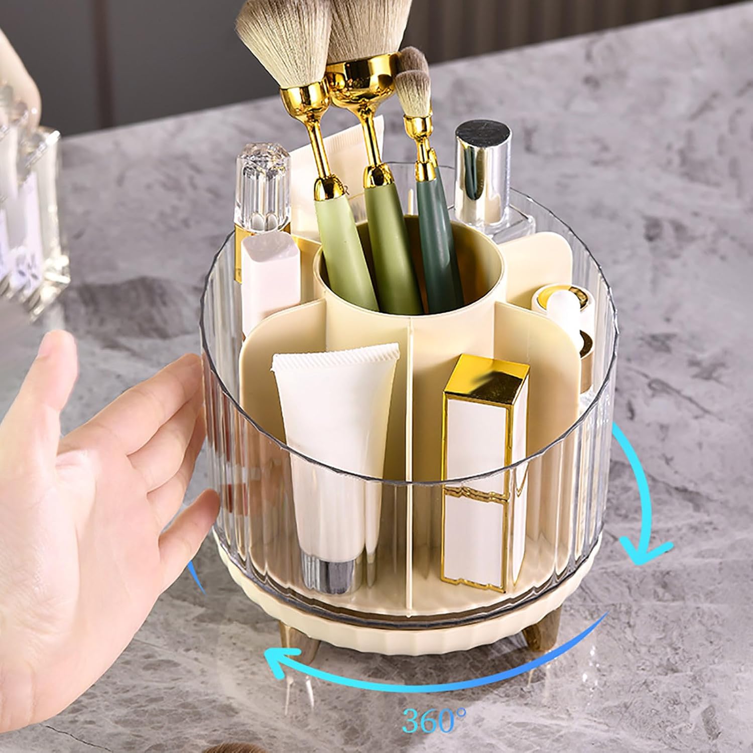 Lovskoo 360 Rotating Makeup Organizer Box