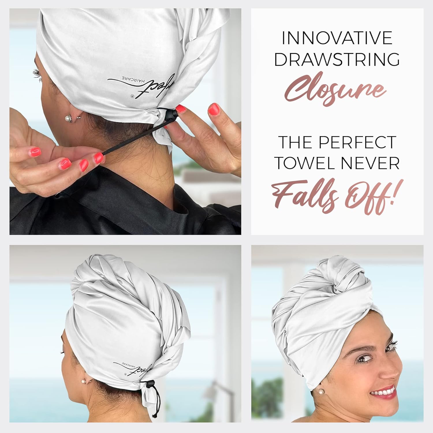 THE PERFECT HAIRCARE Microfiber Hair Towel Wrap for Women
