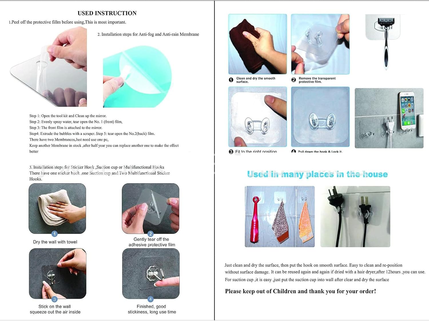 Yinhing Fogless Shower Mirror for Shaving