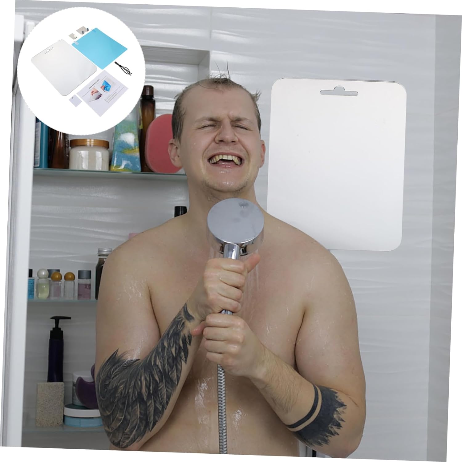 Fog-Proof Acrylic Mirror for Shaving and Makeup