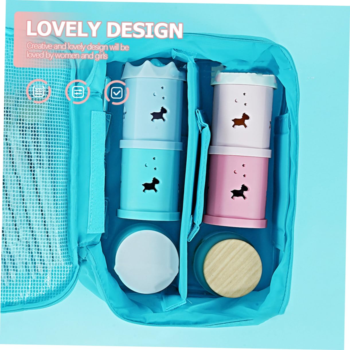 FOYTOKI 2pcs Beauty Sponge Storage Box