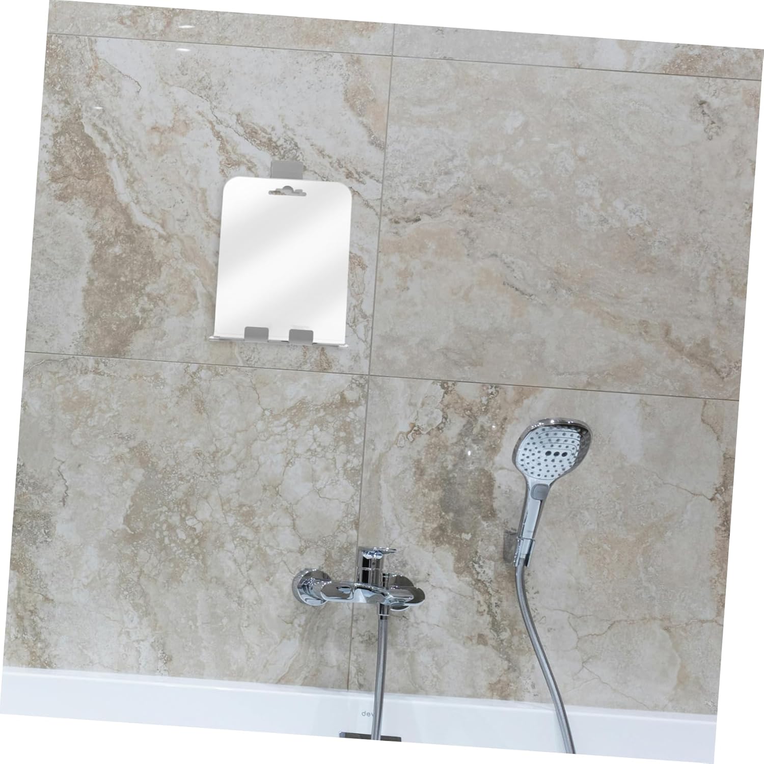 Cabilock Anti-Fog Shower Mirror with LED and Hook Holder