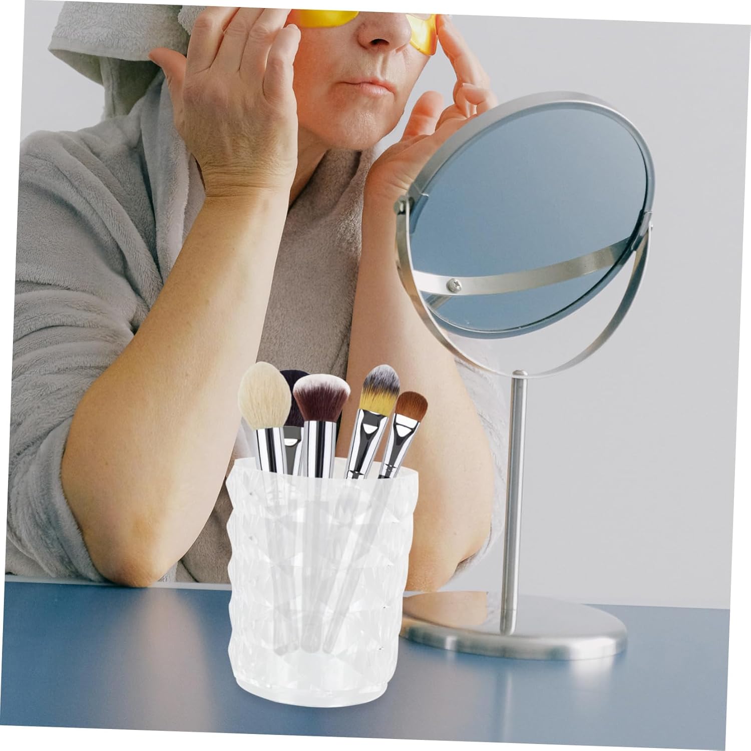 MAGICLULU Clear Cosmetic Storage Box for Makeup Tools