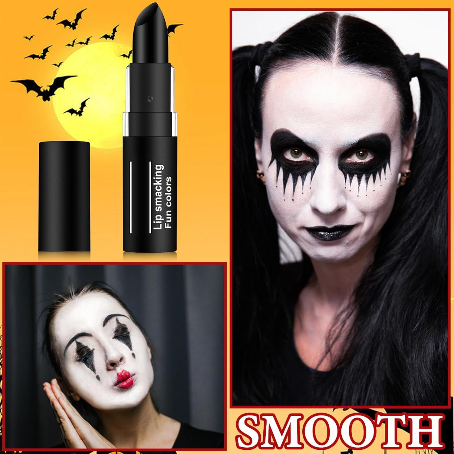 WENJLYJ Black Face Body Paint Stick for Sports and Cosplay