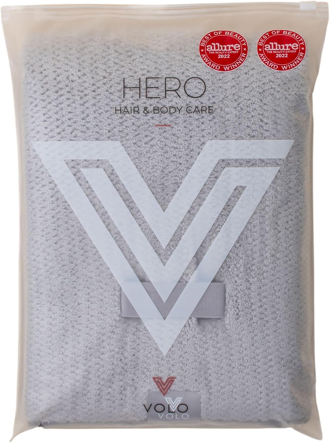 VOLO Hero Luna Gray Hair Towel Ultra Soft Super Absorbent
