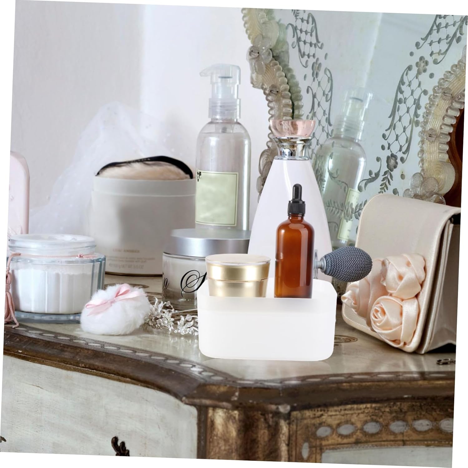 DOITOOL Compact Cosmetic Storage Box for Desktop