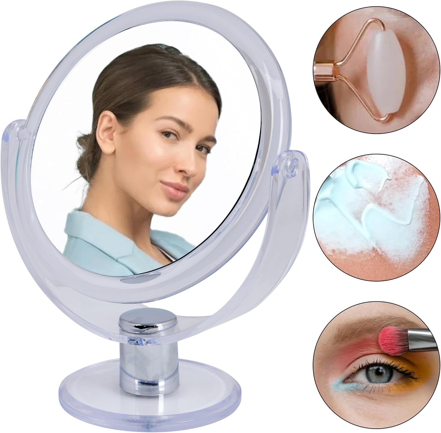 Bath Bliss Dual Sided 10X Magnification Vanity Mirror