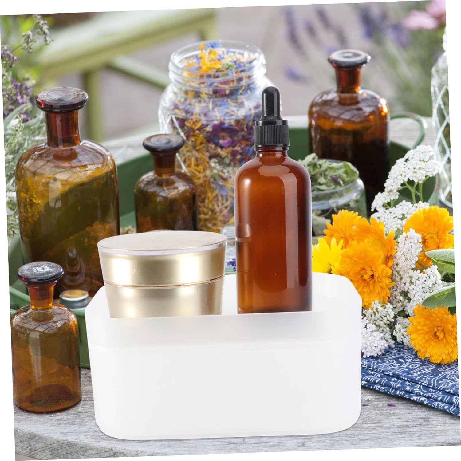 Healeved 1Pc Transparent Cosmetic Storage Box 1