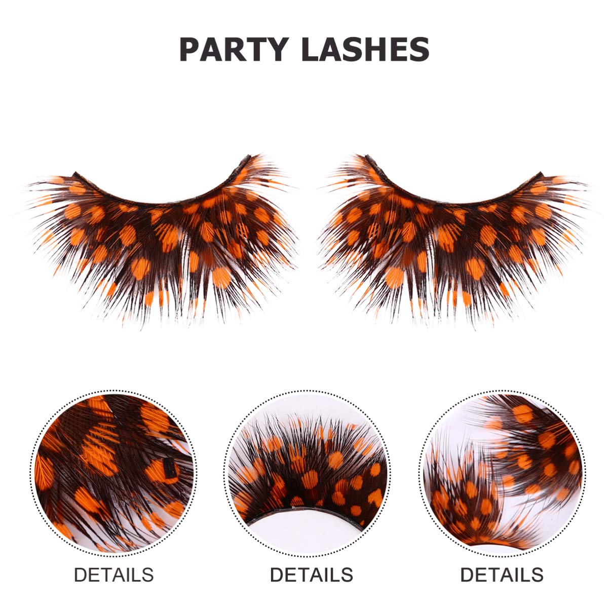 LALAFINA Halloween Spiky False Lashes 2 Pairs for Dance