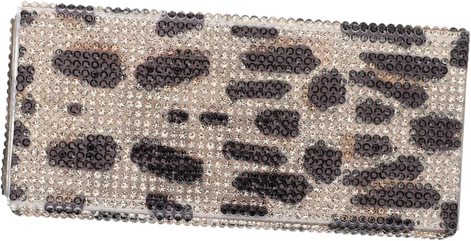 Glitter Eyelash Holder Leopard Design Cosmetic Case