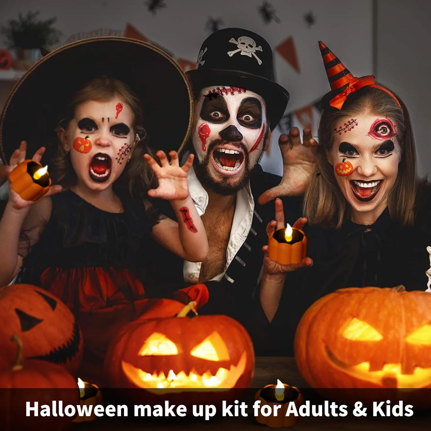 TsuperU Halloween Scar Tattoos Fake Wounds Sticker