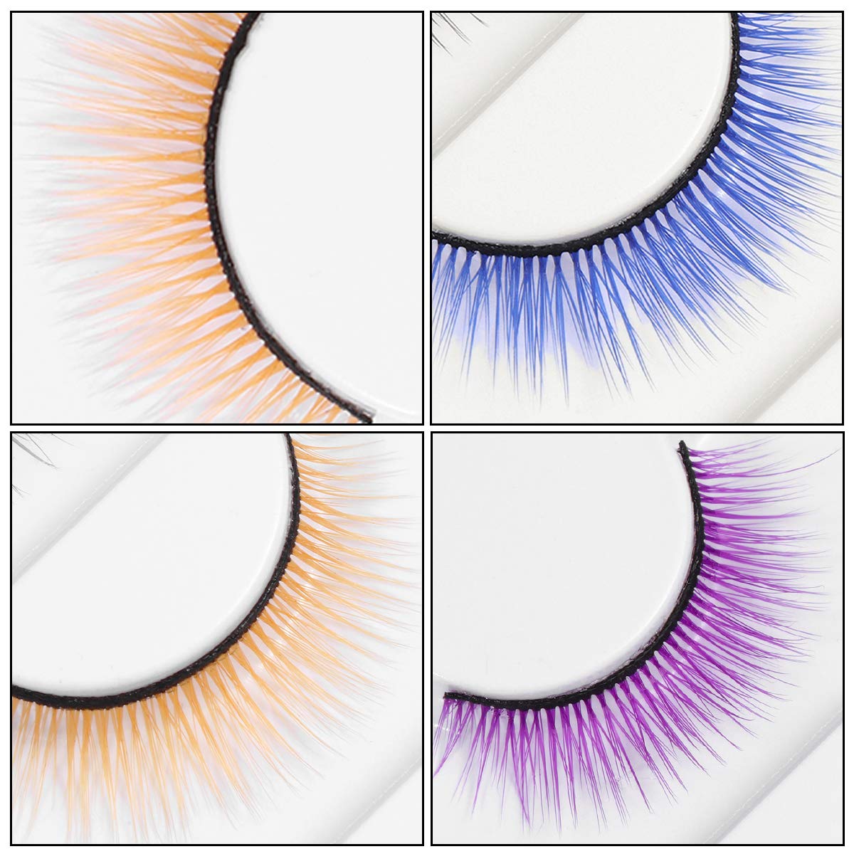 SOLUSTRE 3D False Eyelashes Reusable Costume Eyelash Set