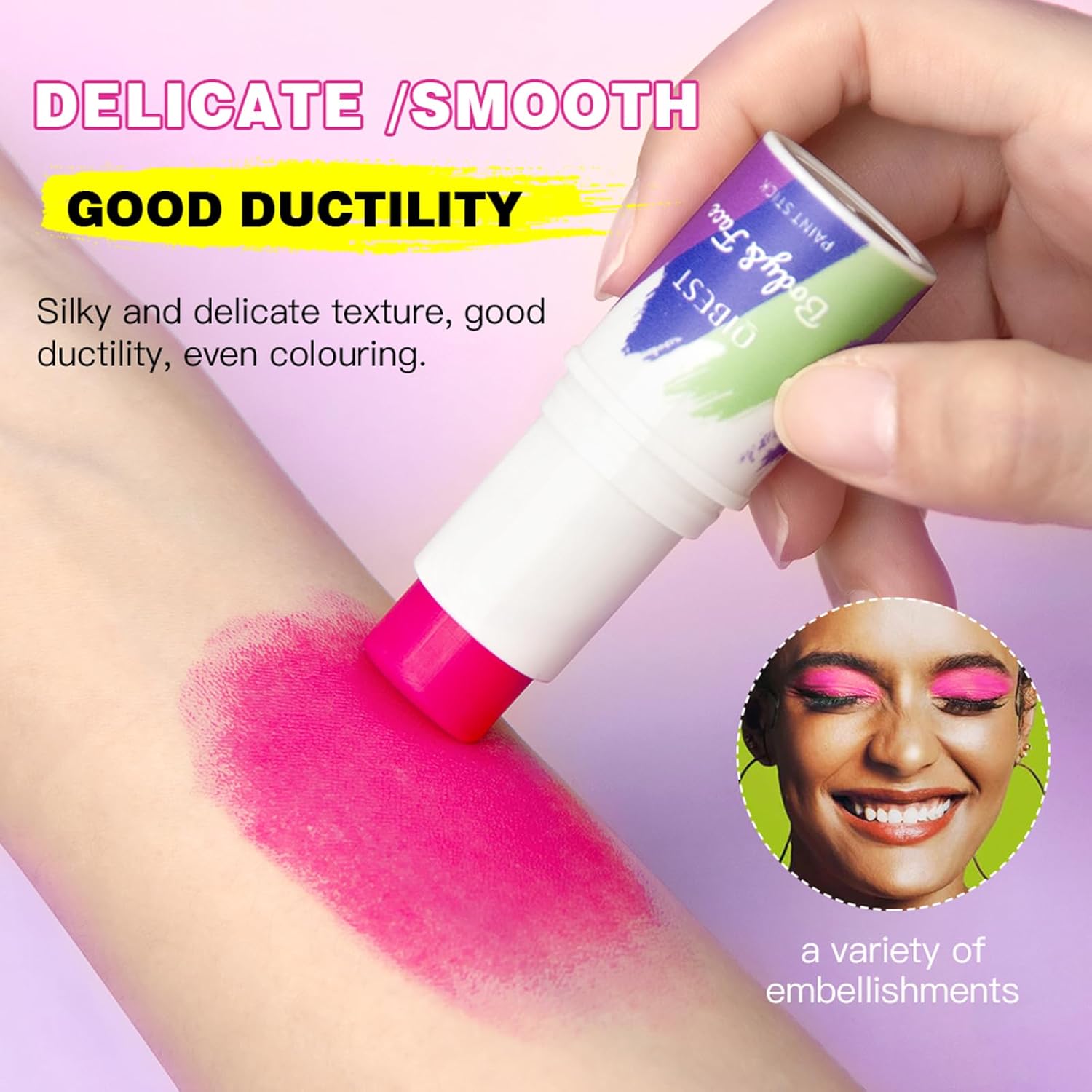 Jolilab 8-Color Body Face Paint Stick Set