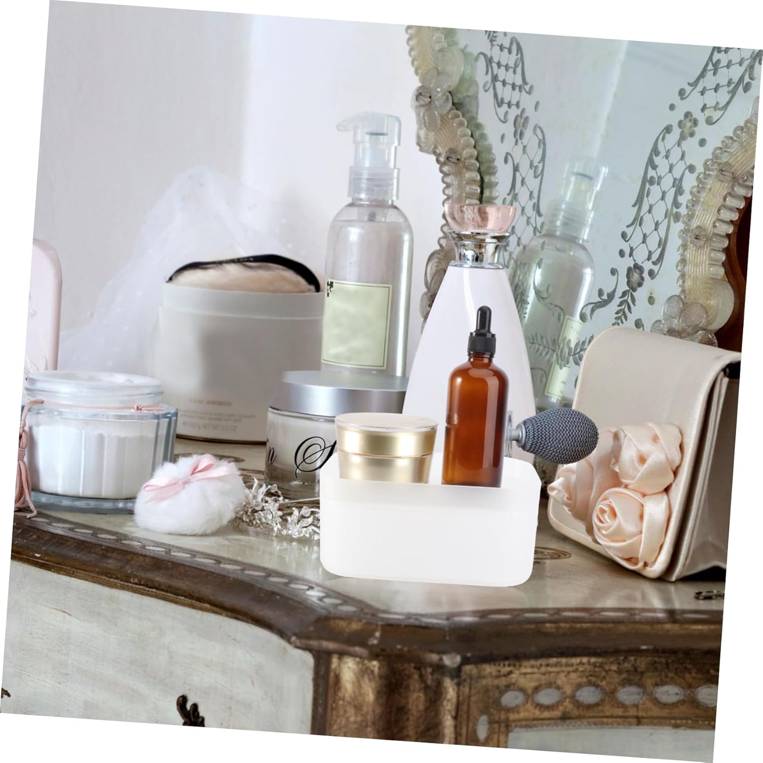 Healeved 1Pc Transparent Cosmetic Storage Box 1