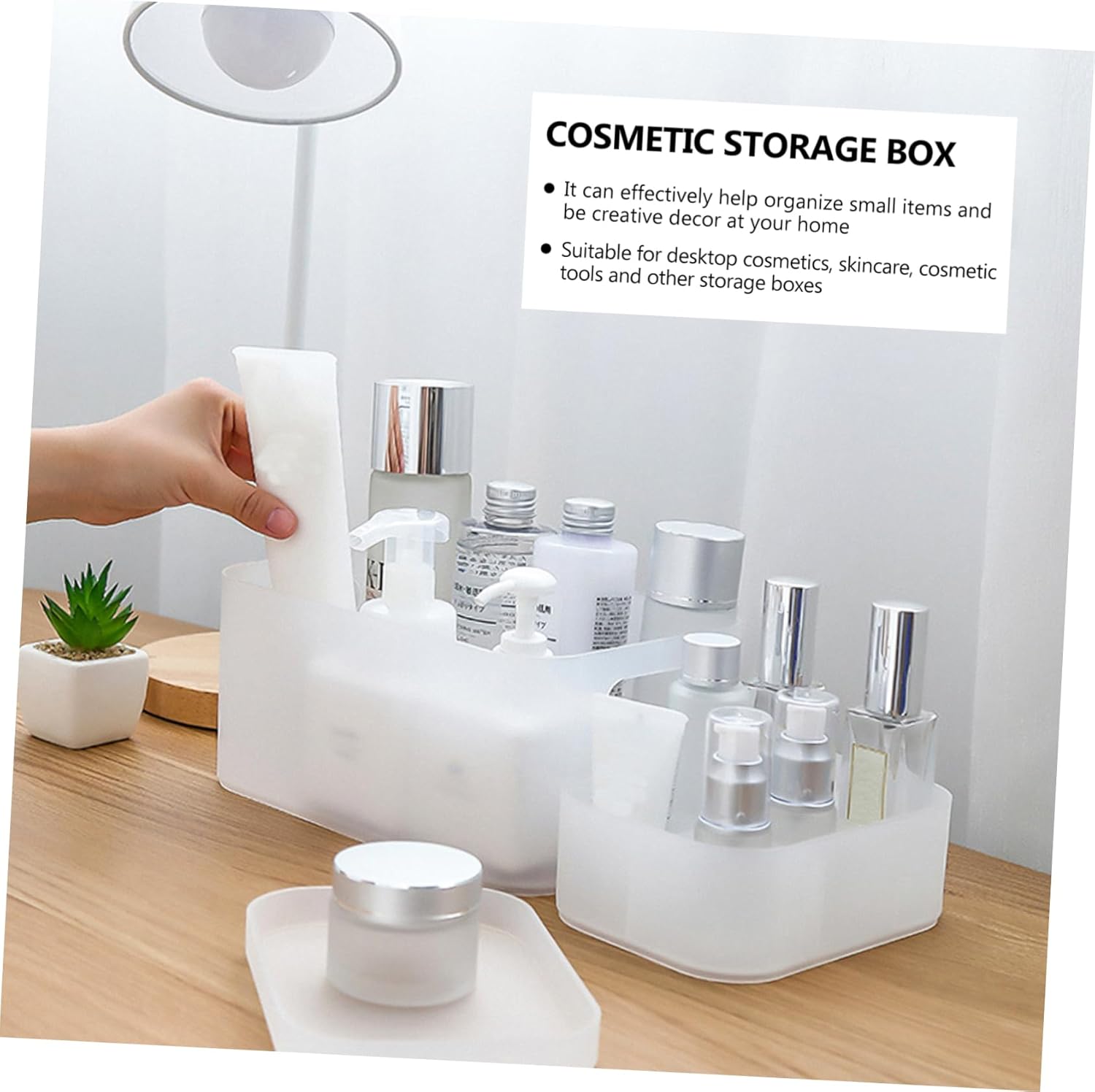 Beavorty 1Pc Transparent Cosmetic Storage Box 1
