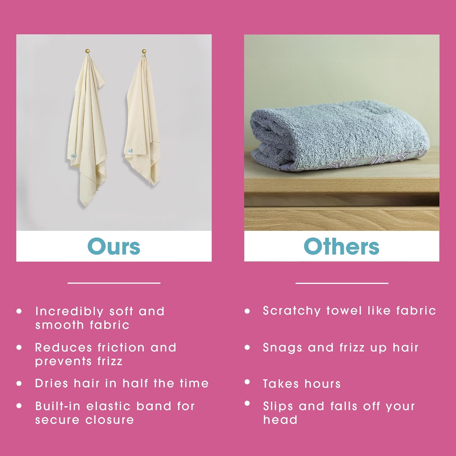 Hair RePear Anti Frizz Cotton Hair Wrap Towel