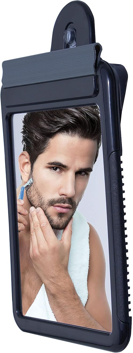 Zadro Fogless Travel Water Shower Mirror with Squeegee and Pouch 1