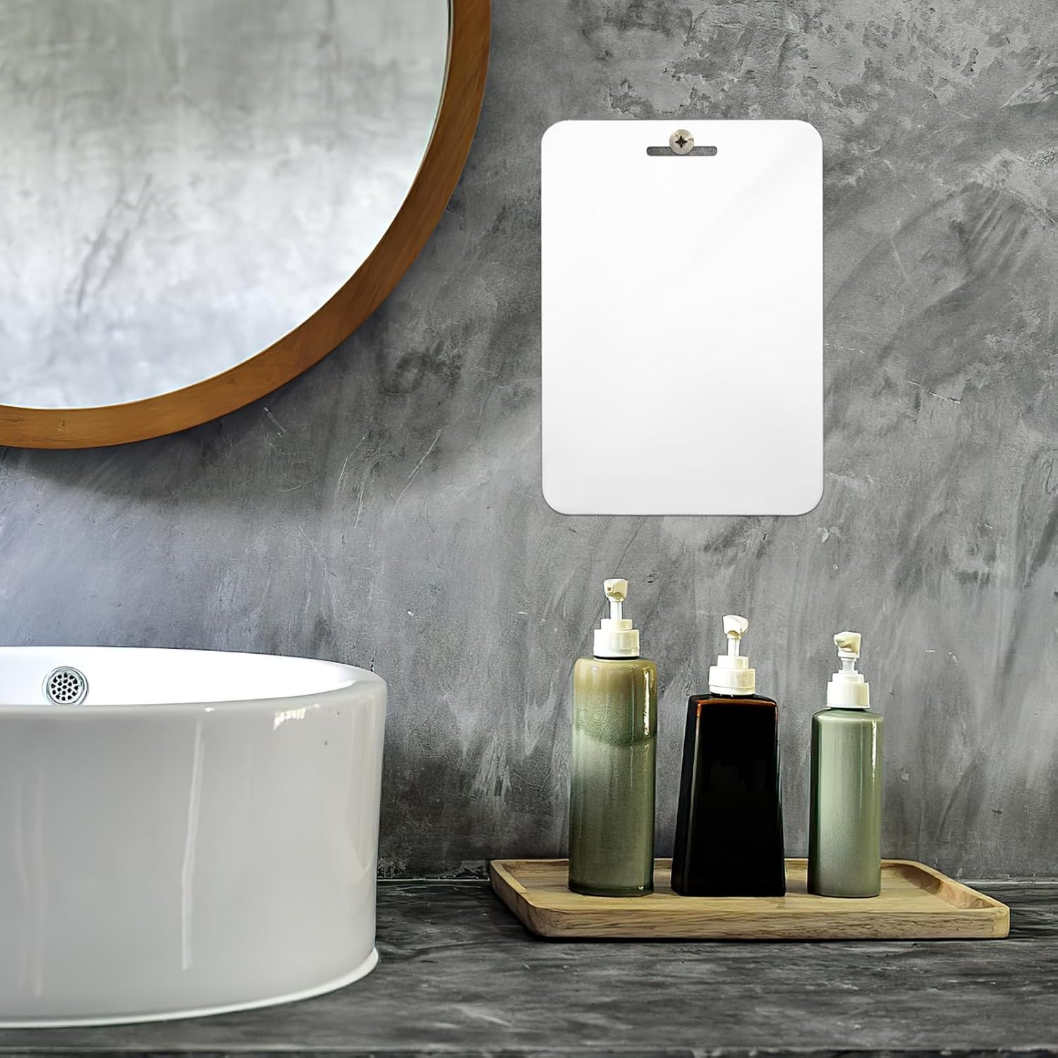 Fogless Mirror for Shower 30x20cm Acrylic