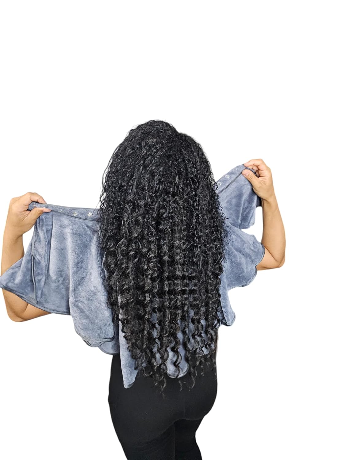 JADASH Grey Microfiber Shoulder Cape Towel