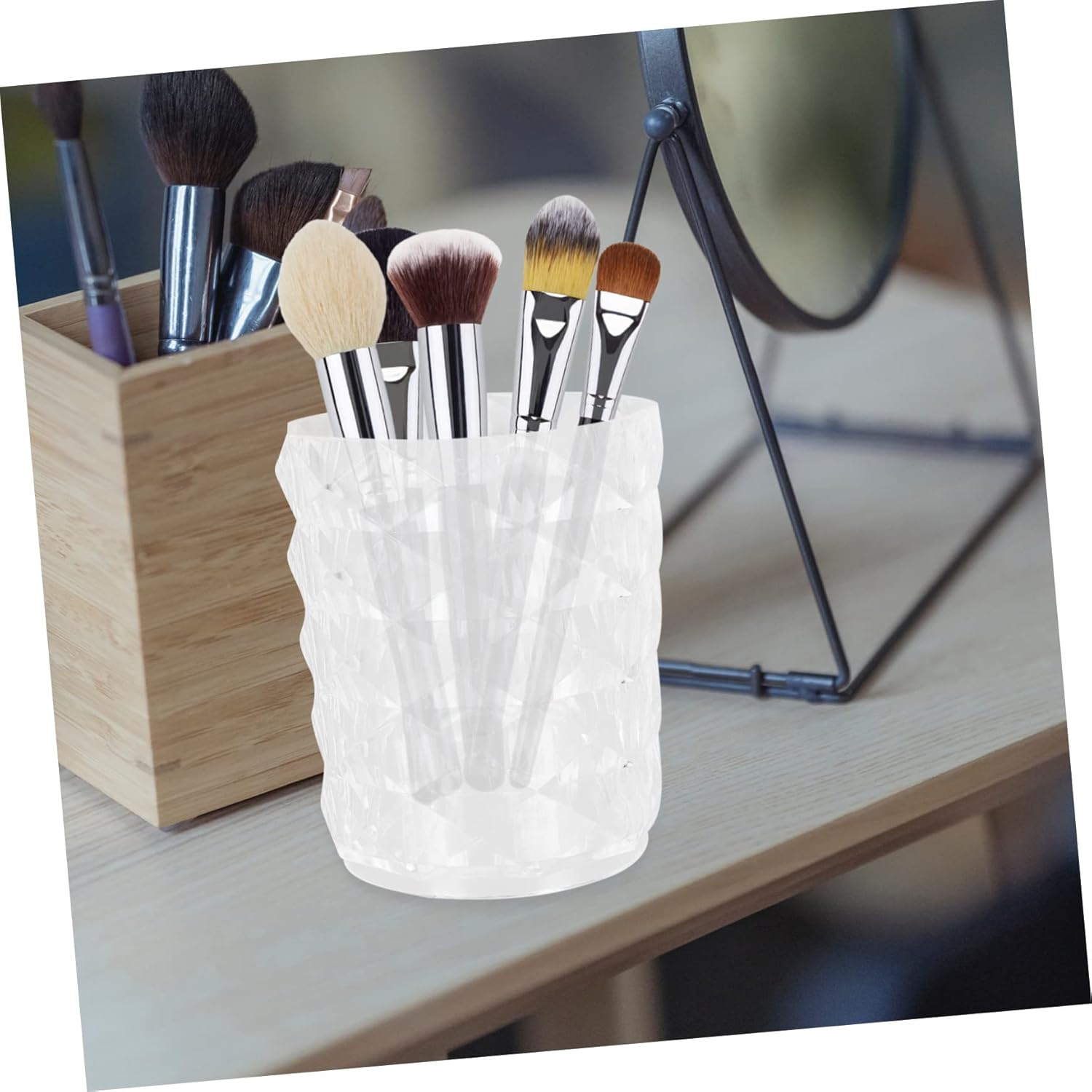 PLAFOPE Cosmetic Storage Case for Makeup Brush Lipstick Eyebrow Tools