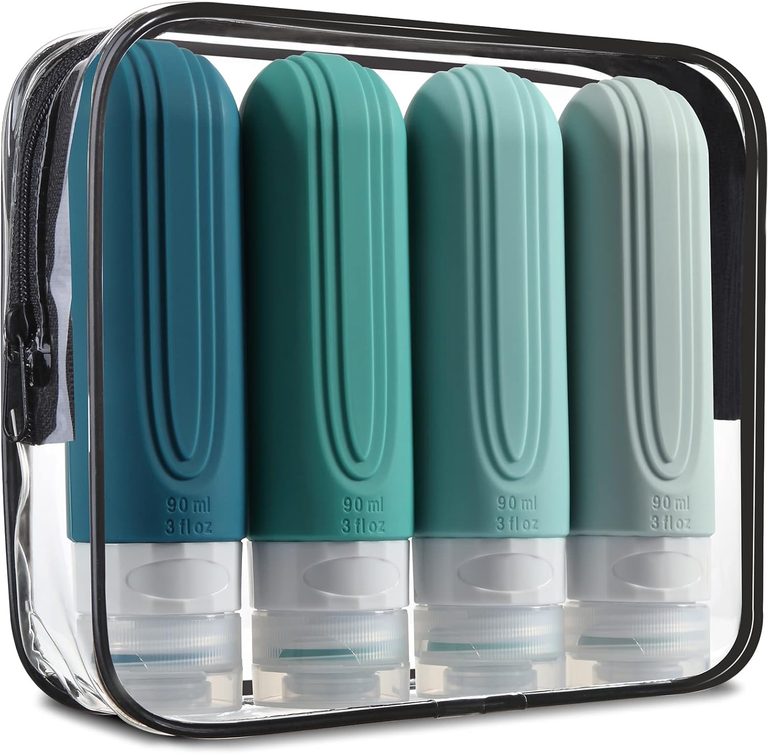 Mrsdry 3oz TSA Approved Travel Bottles 4 Pack