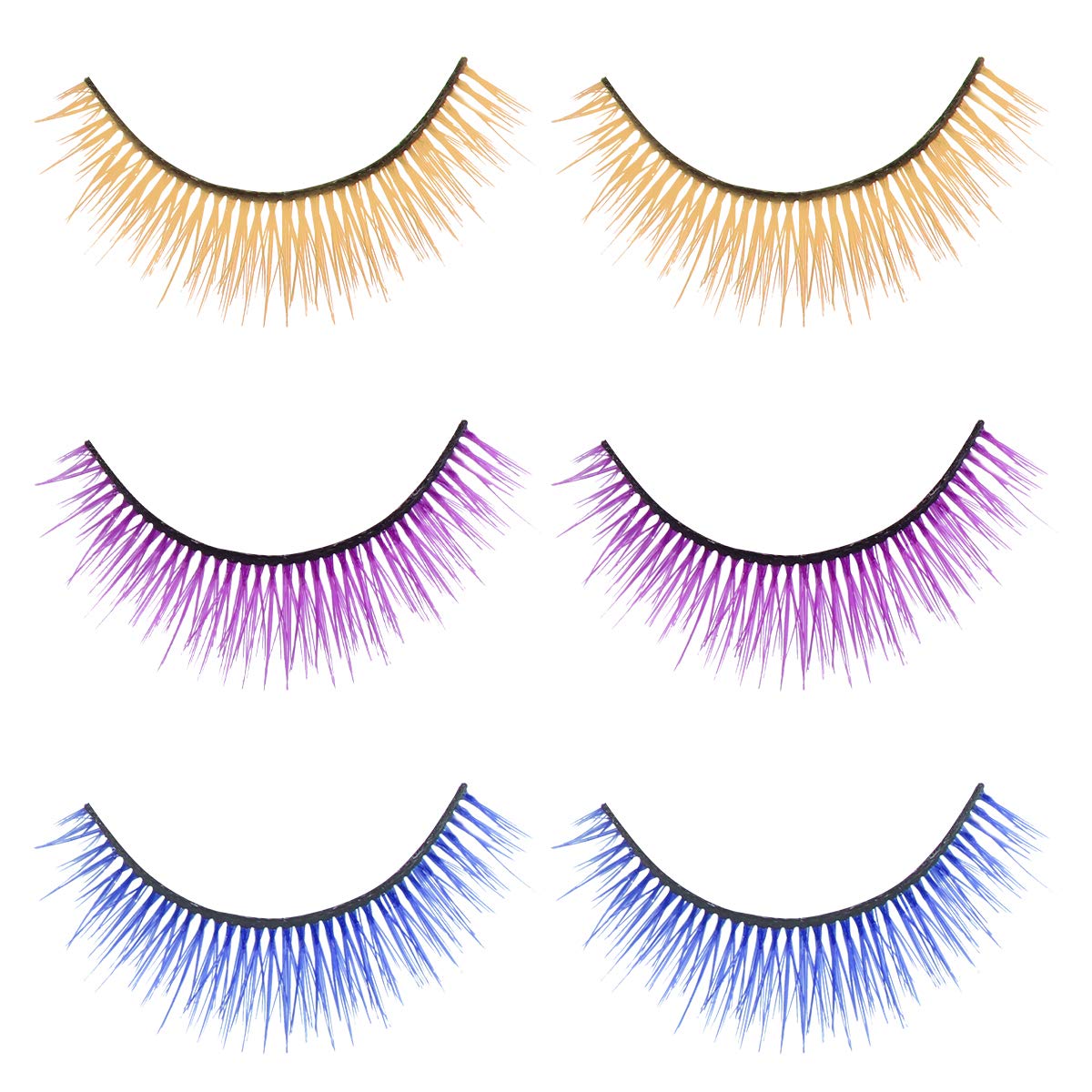 SOLUSTRE 3D False Eyelashes Reusable Costume Eyelash Set