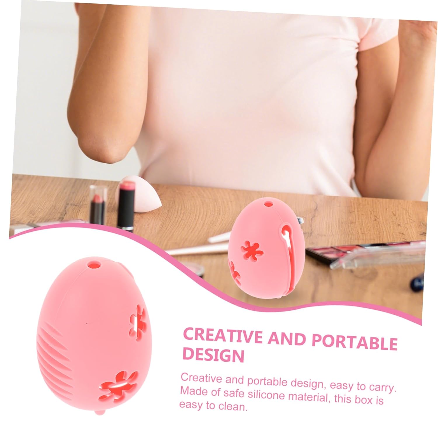 HAKIDZEL Makeup Sponge Holder Case