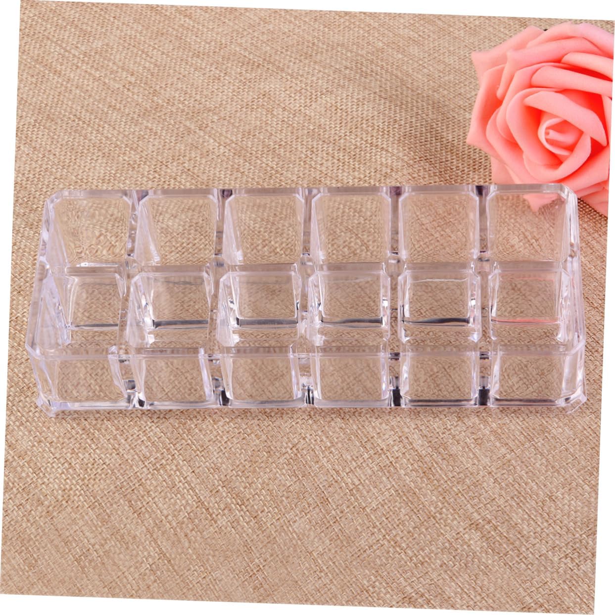 PENIKOKO Clear Acrylic Lipstick Display Stand for Organizing Makeup