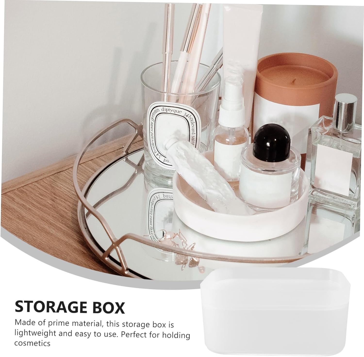 VALICLUD Desktop Cosmetic Storage Box Makeup Organizer