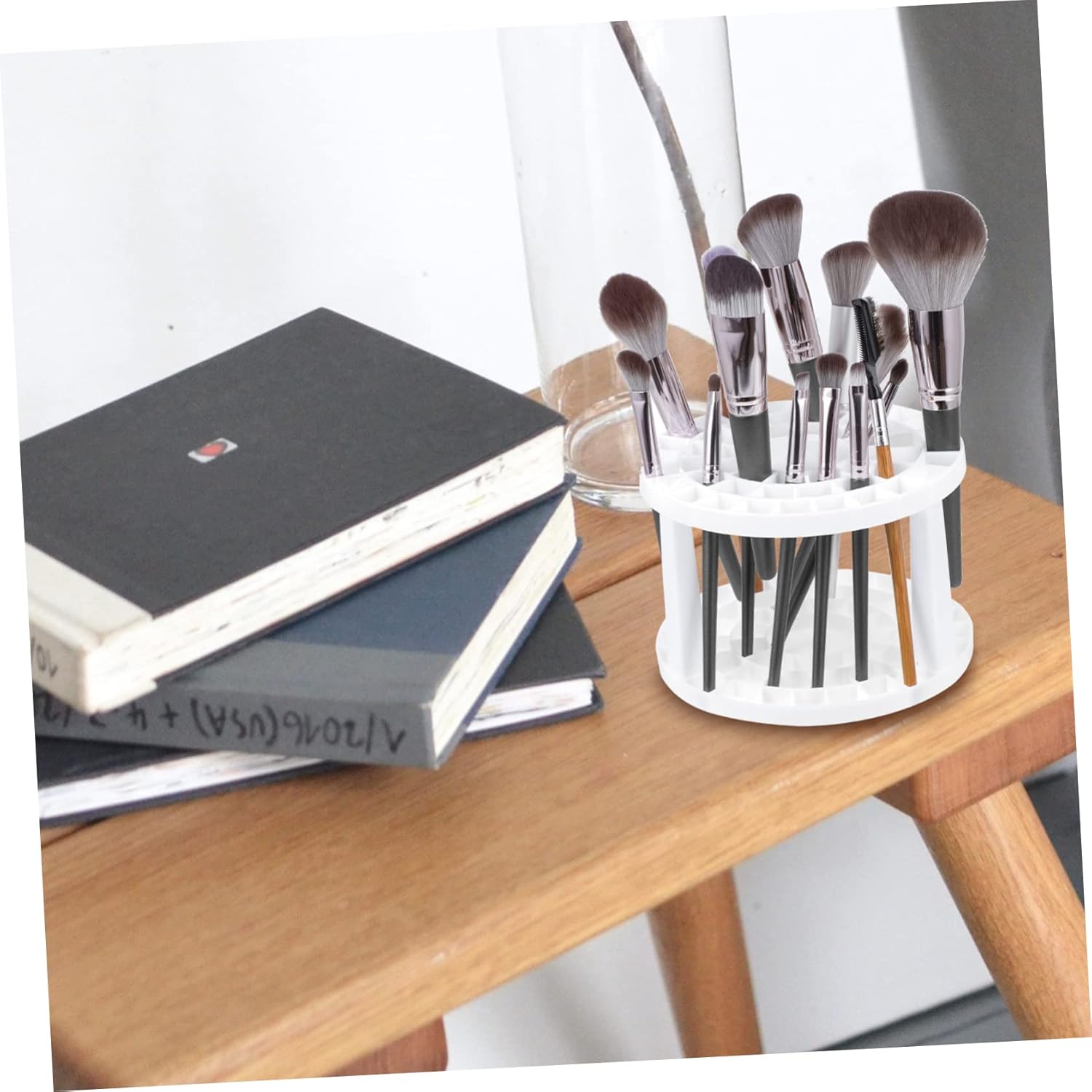 Plastic Makeup Brush Display Rack with 49 Slots