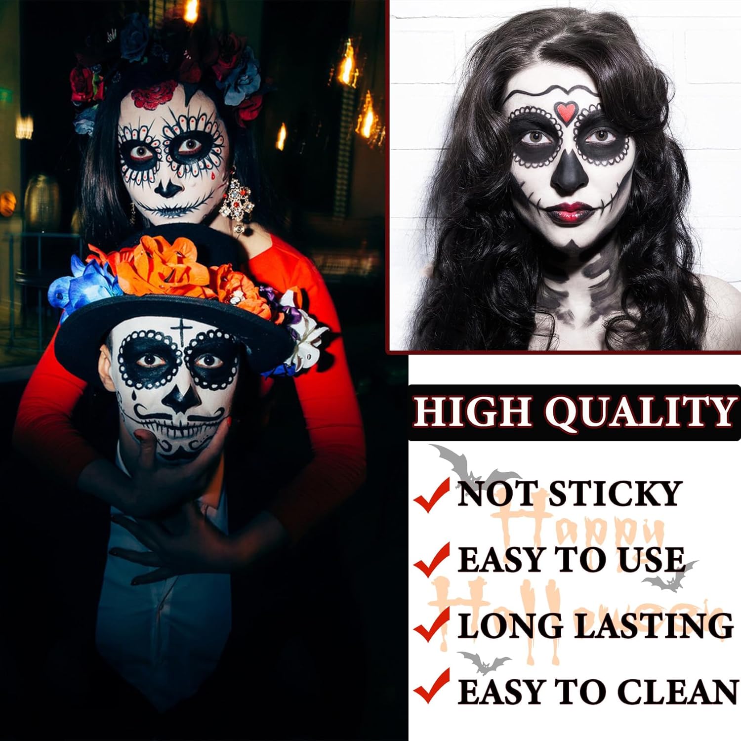 DuoZeng Black Face Body Paint Stick for Sports Halloween Cosplay