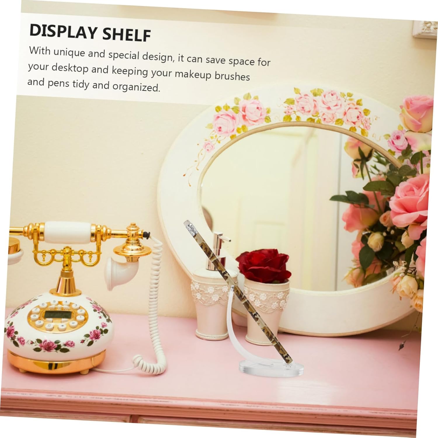 Baluue Acrylic Makeup Brush Storage Holder