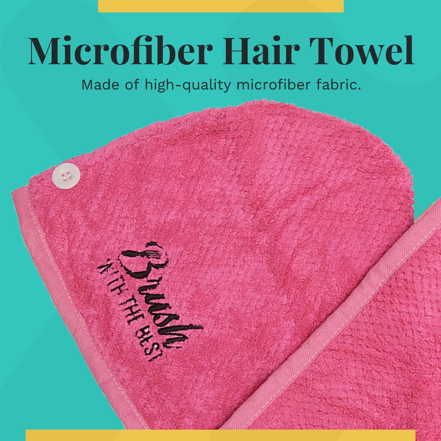 Felicia Leatherwood Microfiber Hair Towel - Pink