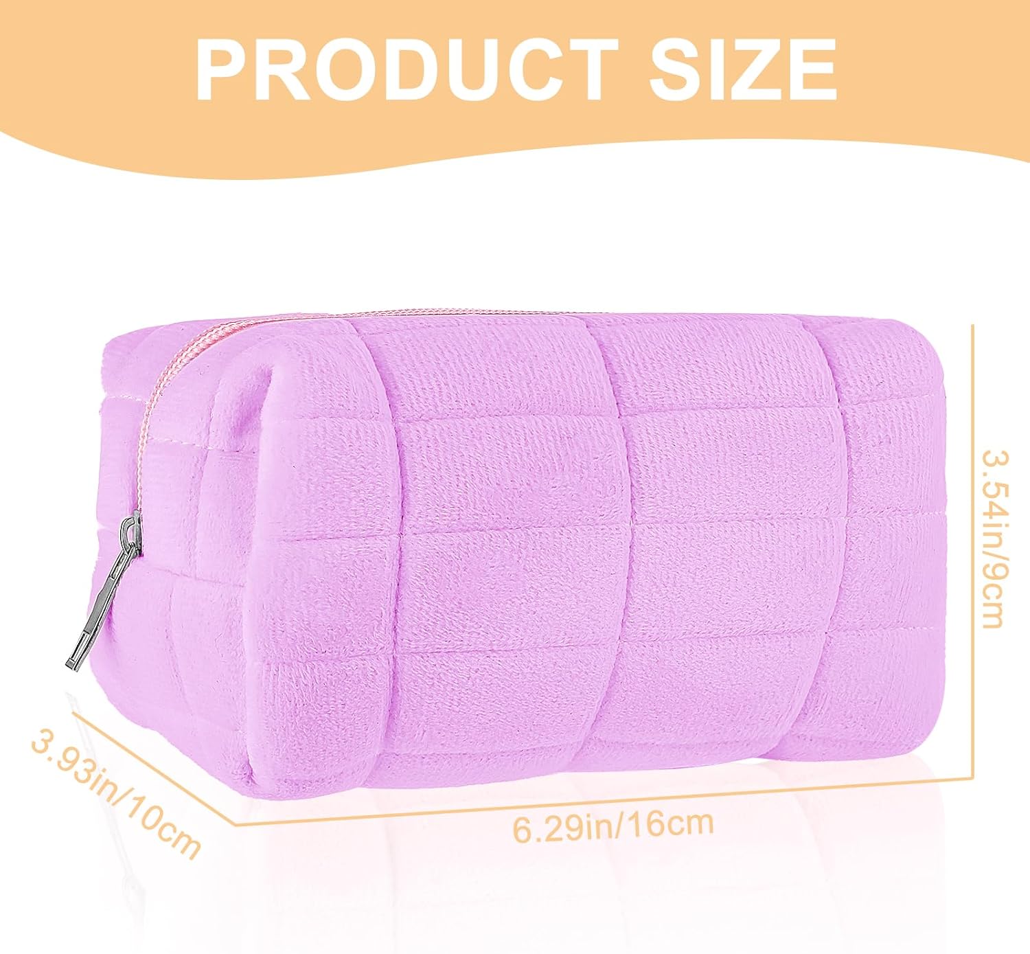 Sibba Small Fluffy Makeup Case Travel Organizer