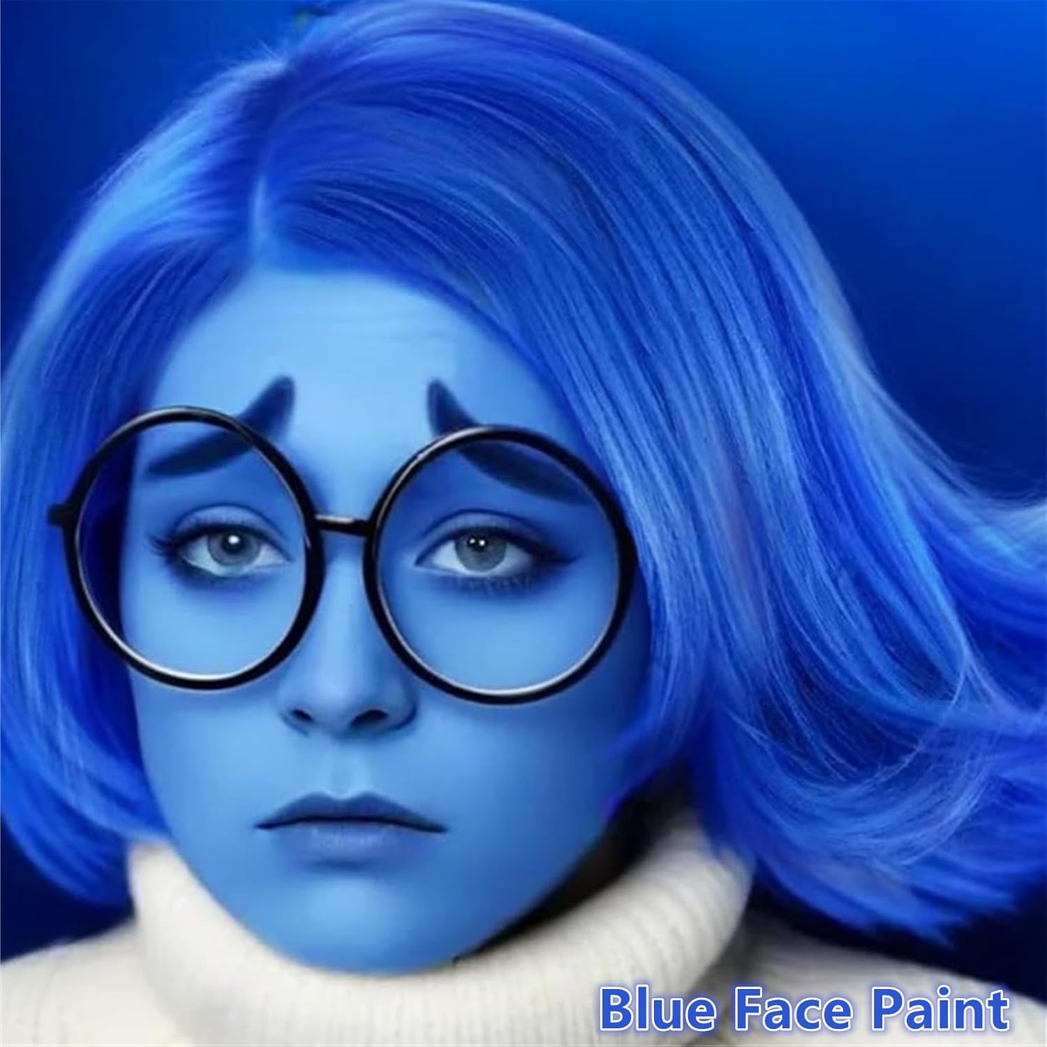 Go Ho Royal Blue Waterproof Face Paint for Halloween Cosplay