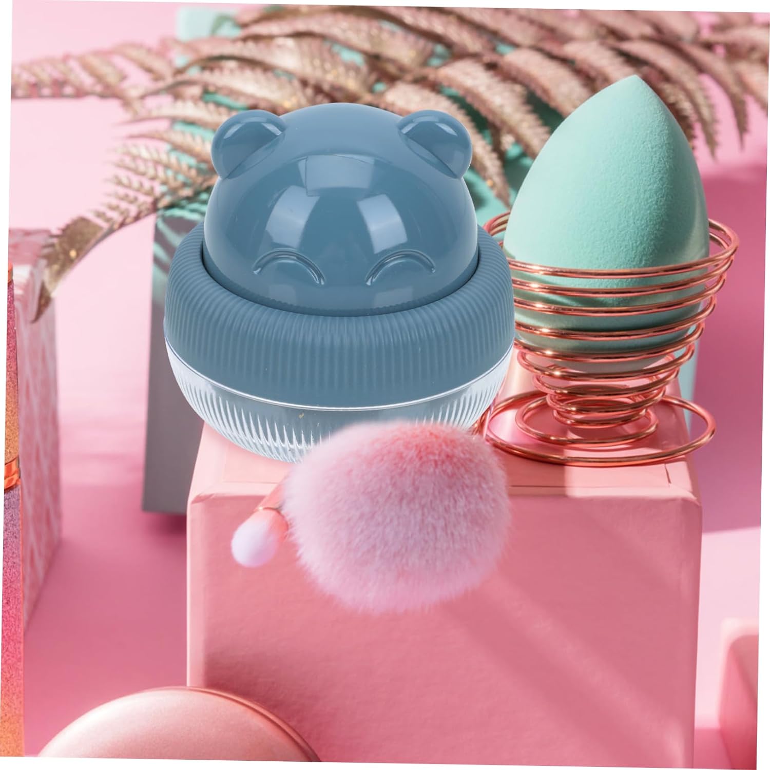 WRITWAA Cosmetic Sponge Case Holder Blue