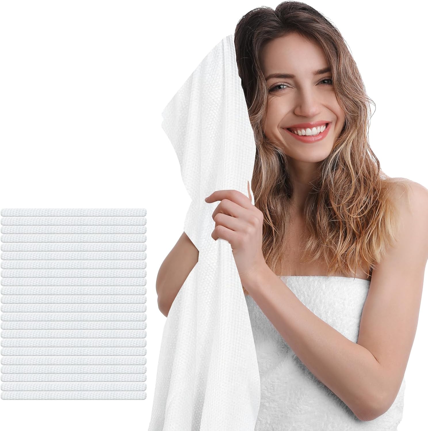 Tvvcalk 100 PCS Luxury Disposable Bath Towels