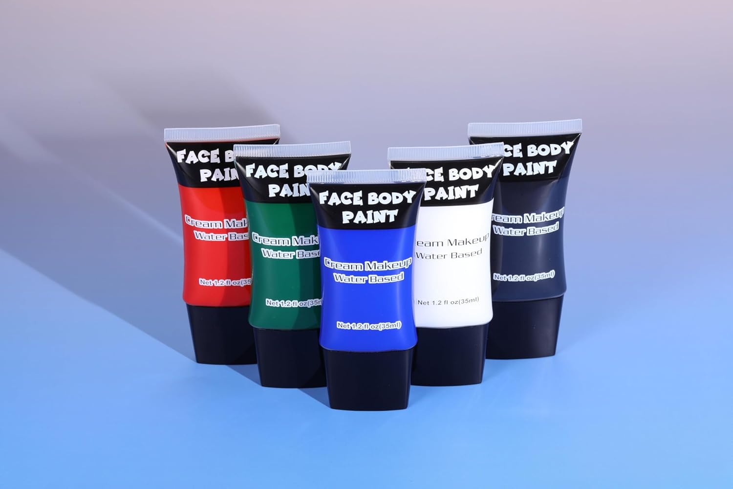 Wismee Black Face Paint 12 Fl Oz Halloween Makeup Kit
