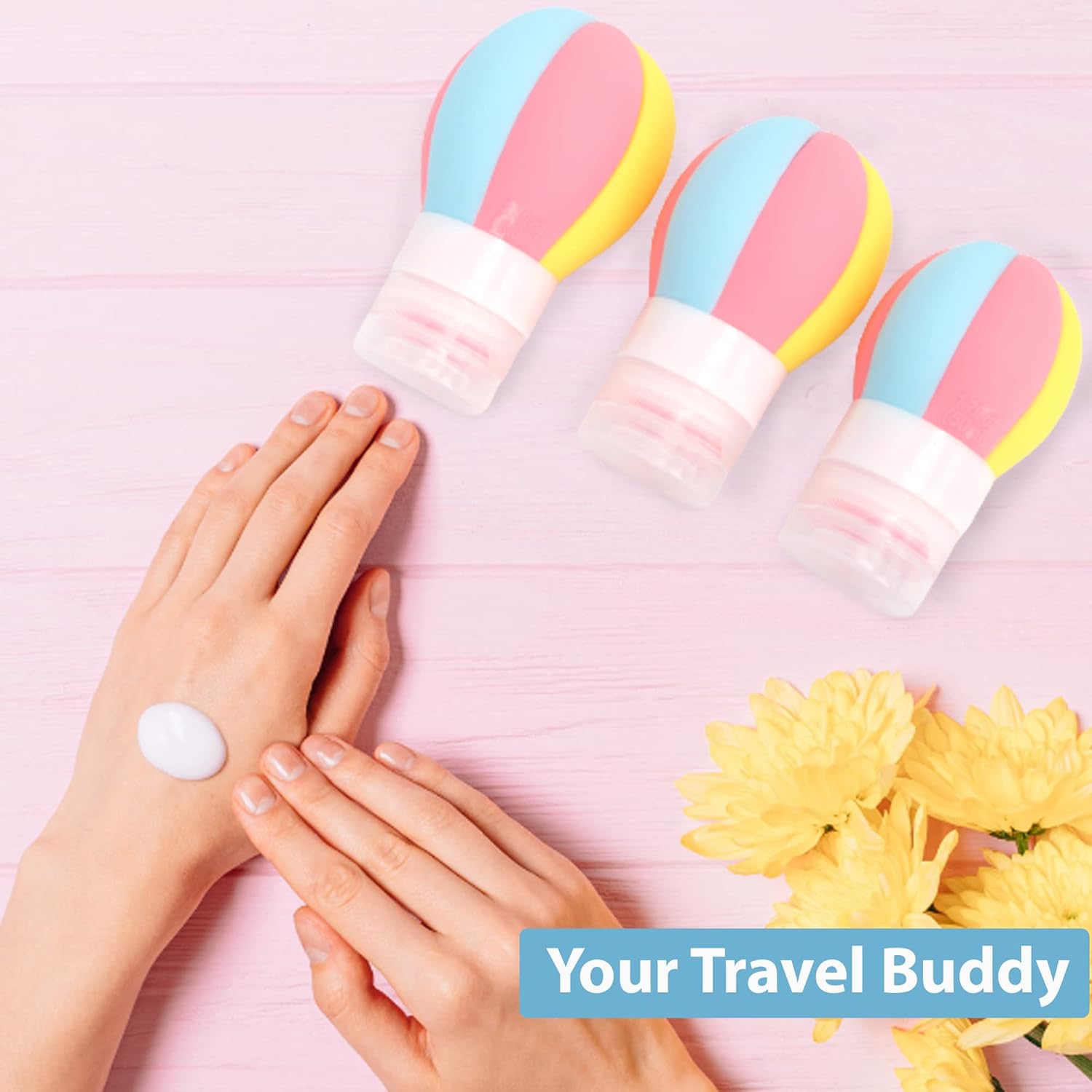 Primo Lines 3-Piece Hot Air Balloon Travel Bottles Set