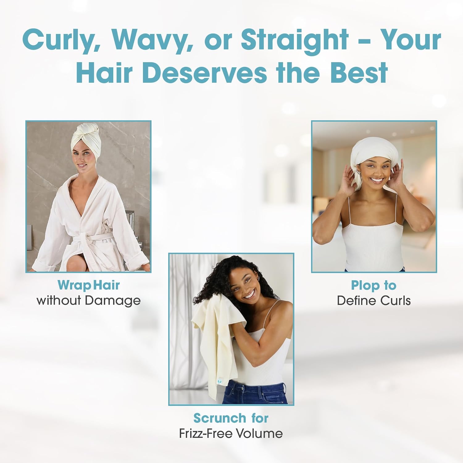 Hair RePear Anti Frizz Cotton Hair Wrap Towel