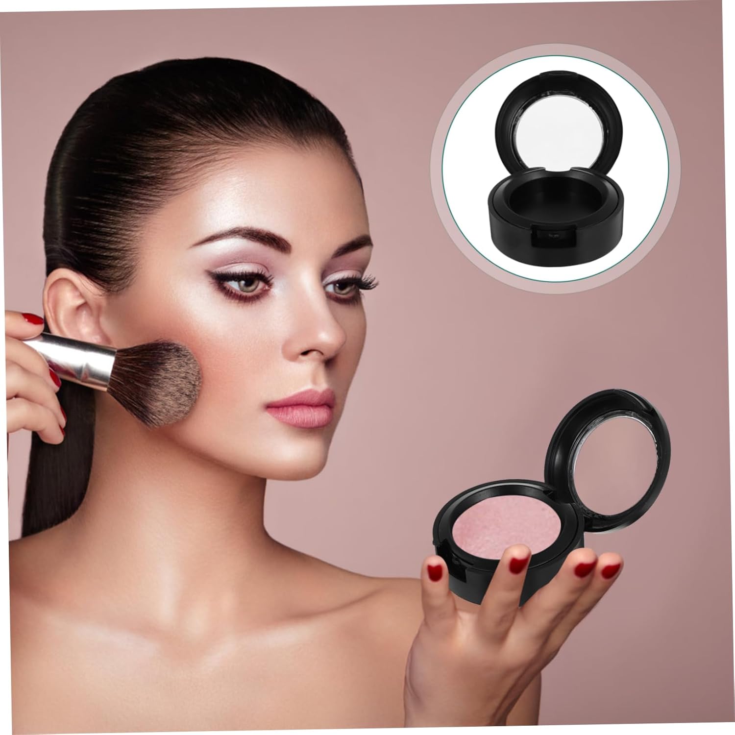 HAKIDZEL 8PCs Empty Eyeshadow Pans Cosmetic Organizer